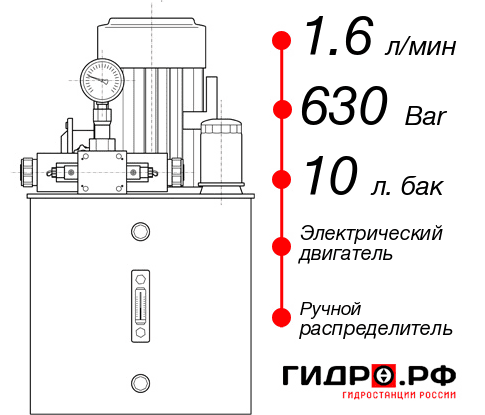 Ручная маслостанция НЭР-1,6И631Т