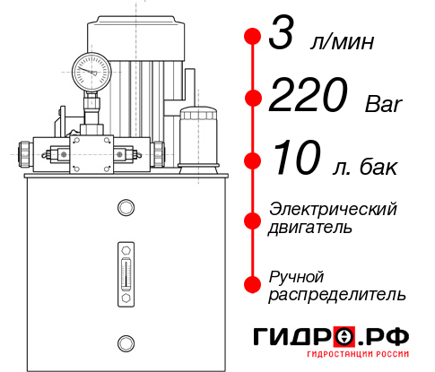 Гидравлическая маслостанция НЭР-3И221Т