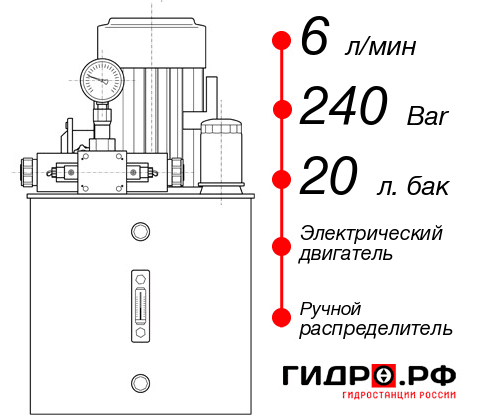 Гидростанция 220 вольт для подъёмника НЭР-6И242Т