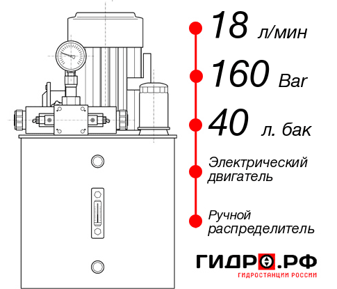 Гидростанция для дровокола НЭР-18И164Т